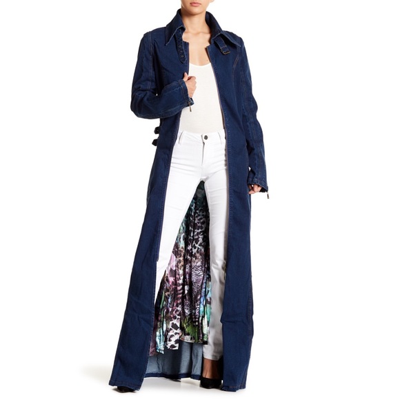 full length denim jacket
